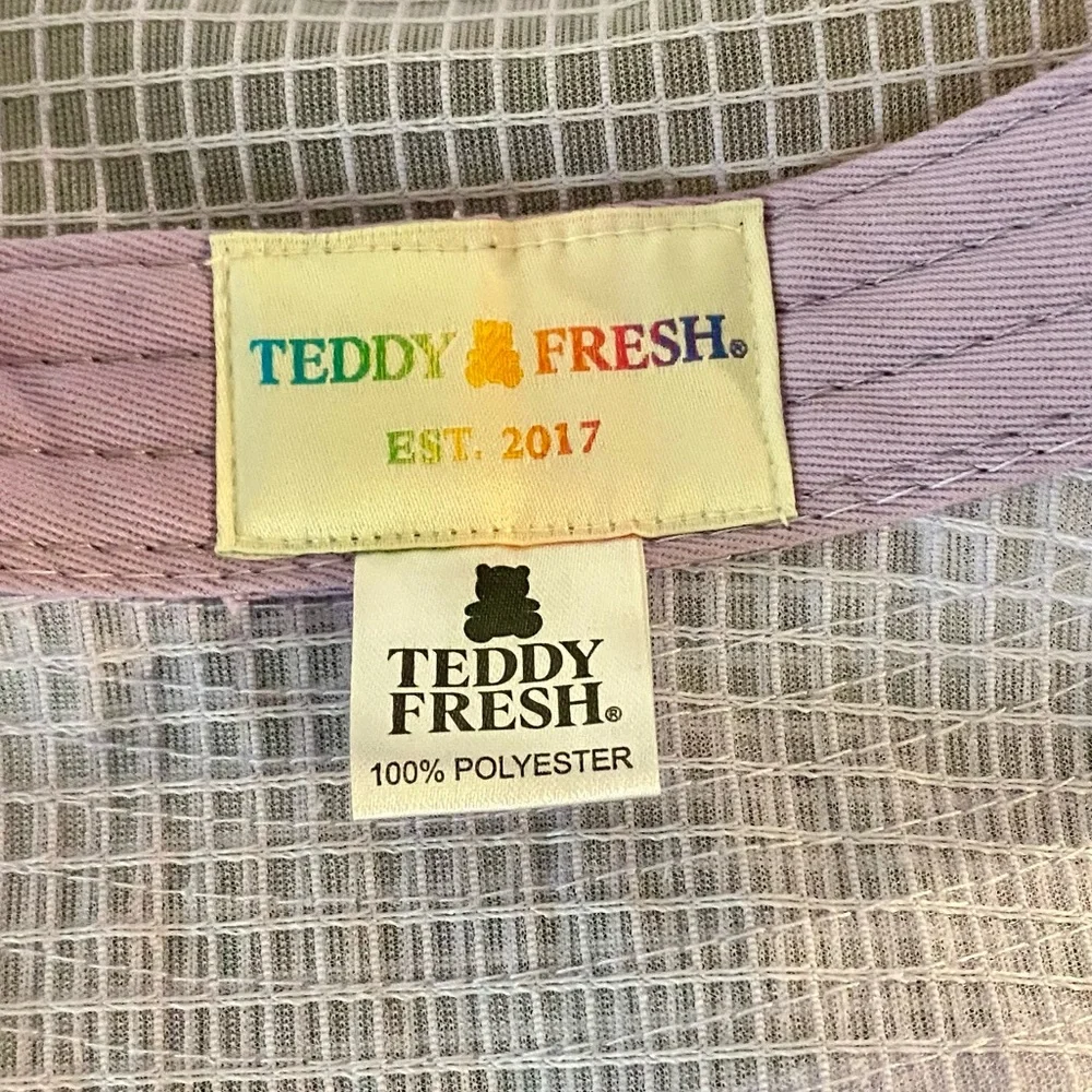 Teddy Fresh Bucket Hat Youth Girl’s Purple American Streetwear LA NEW 100% Poly
